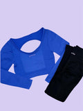 Conjunto licra larga+ top manga larga